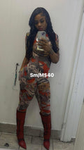 Multi colored one piece
