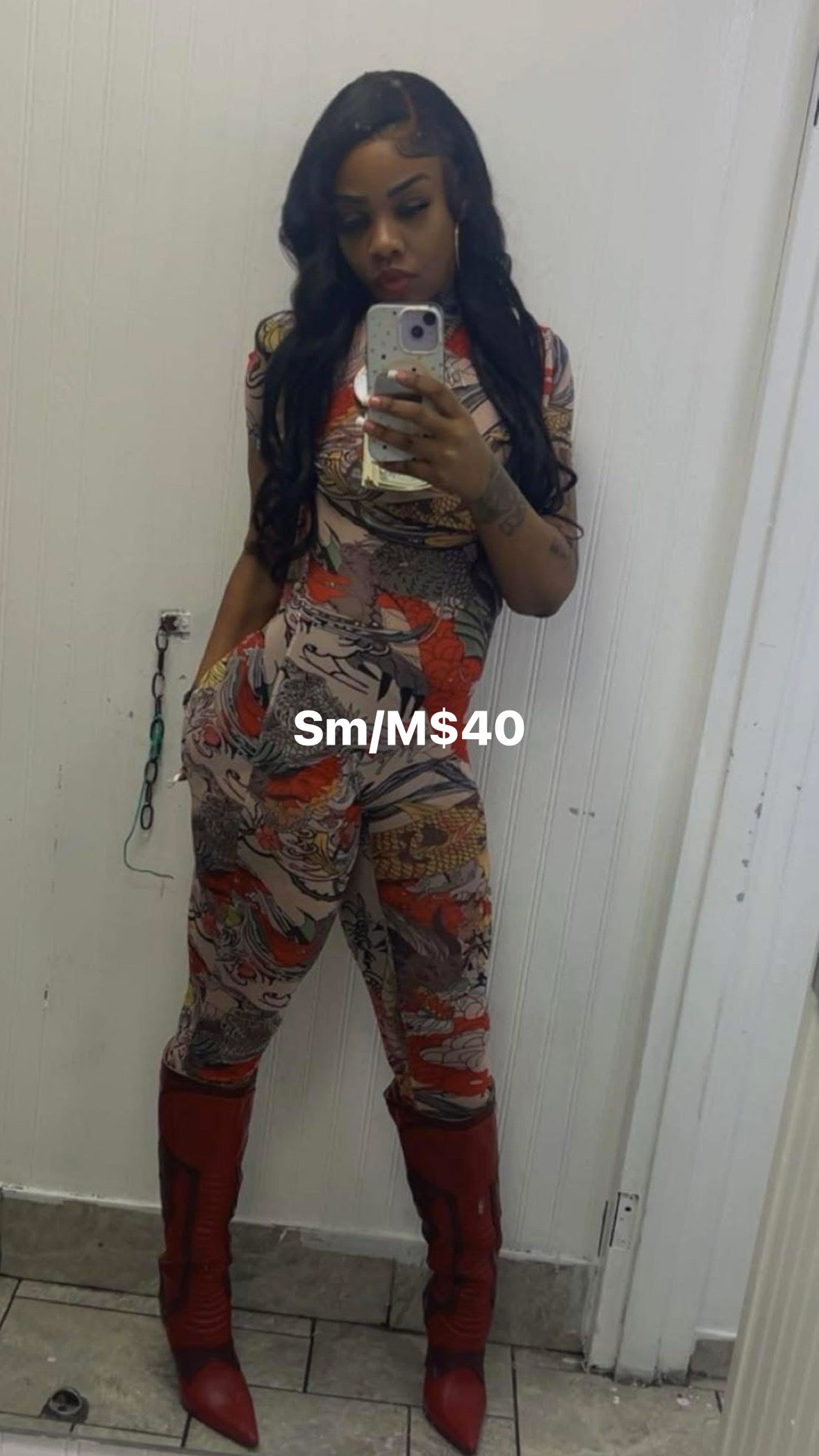 Multi colored one piece