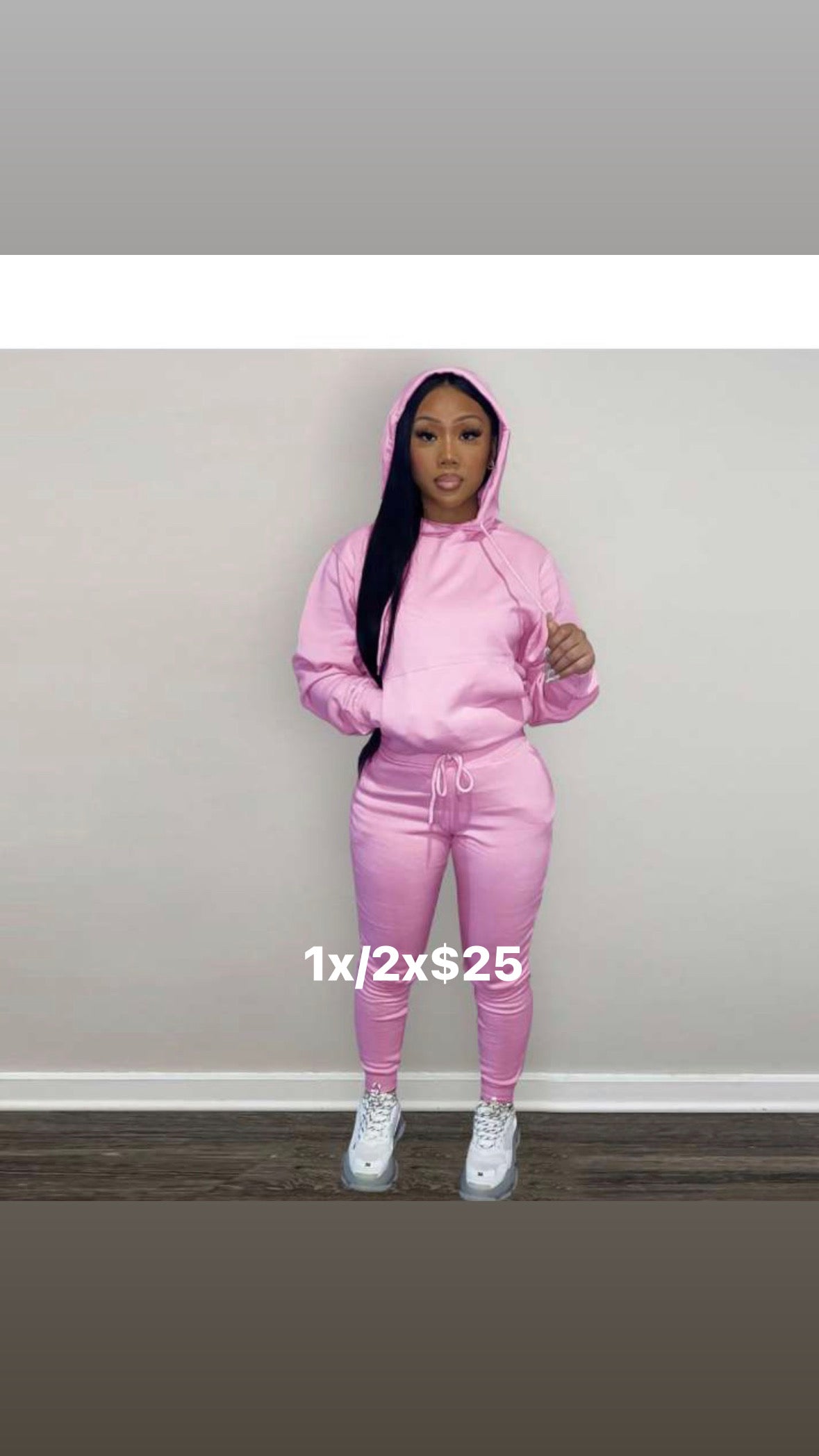 Pink sweat suit