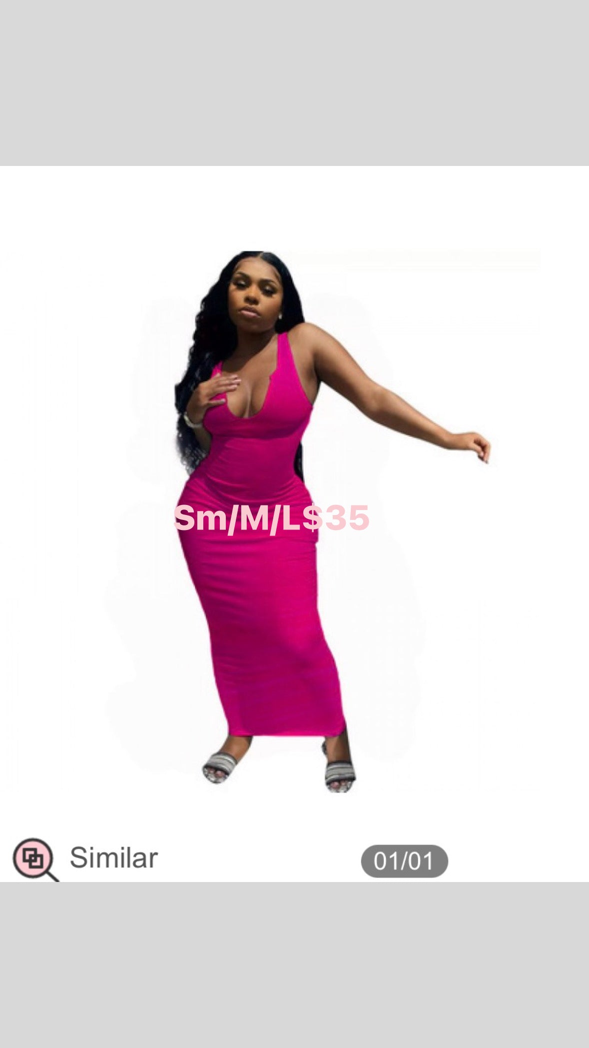 Dark pink sundress