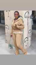 Tan sweatsuit