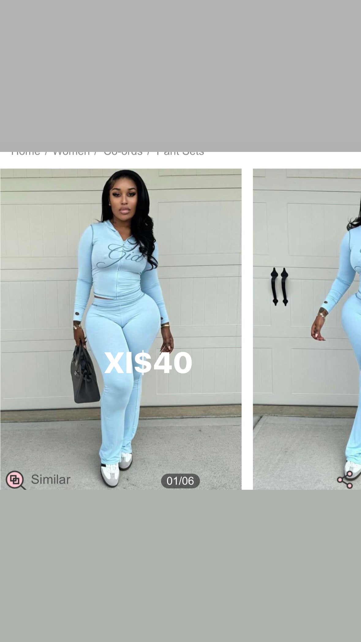 Baby blue Gia set