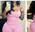 Pink short set