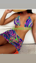 Multi colored bikini
