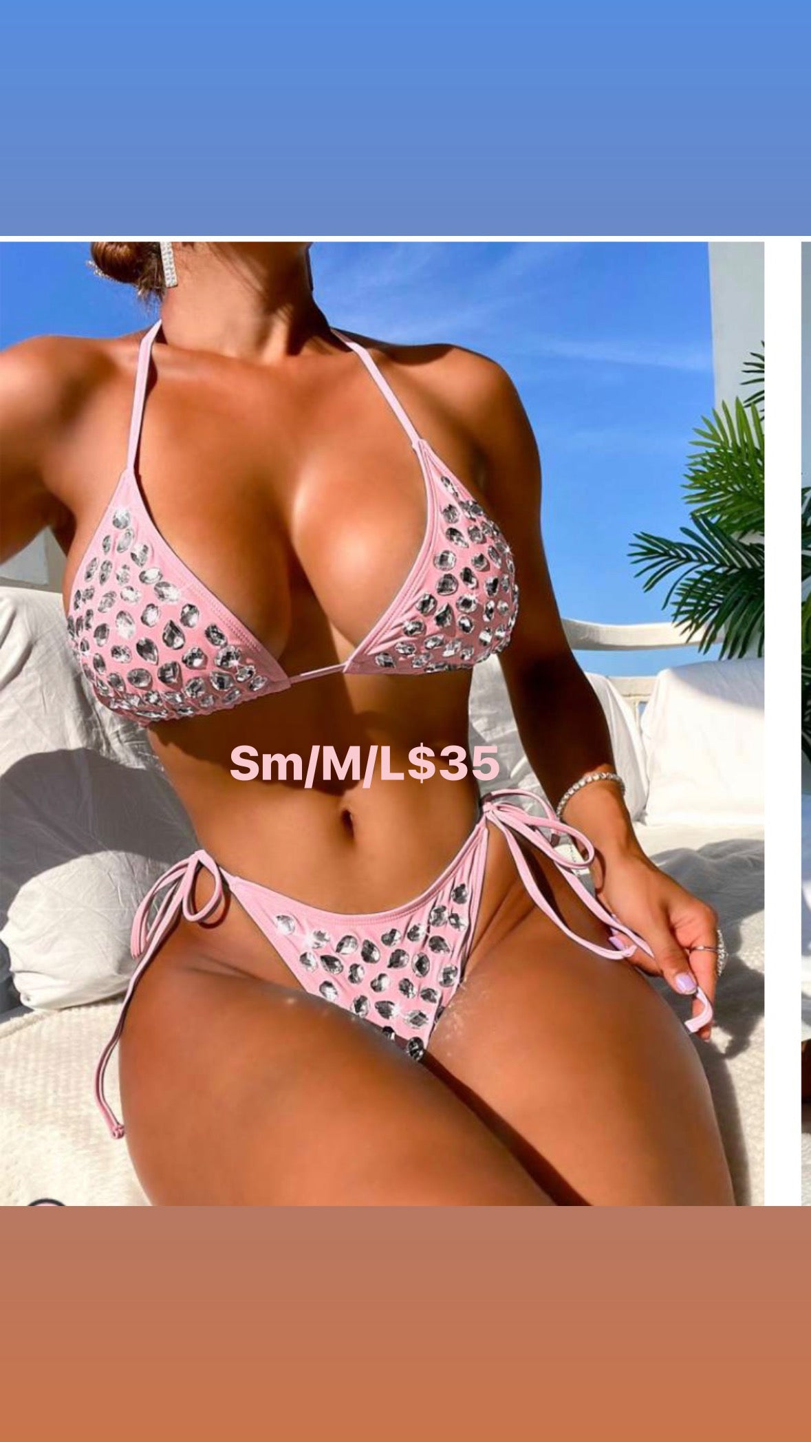 Pink bikini