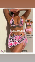 Reversible pink bikini