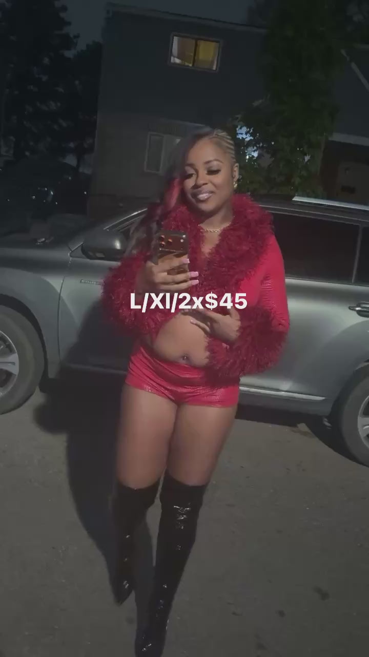 Burgundy two piece